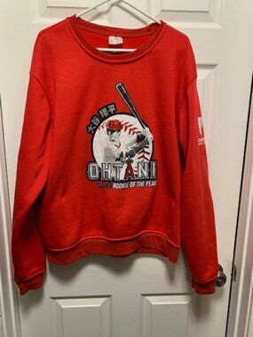OHTANI BASEBALL "ROOKIE OF THE YEAR" MENS  SWEAT TOP